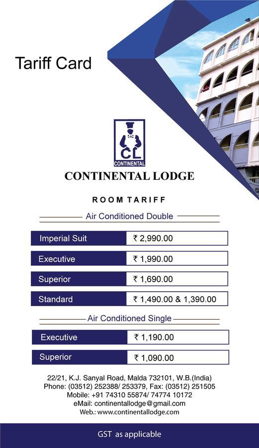 Continental Lodge Malda Bagian luar foto